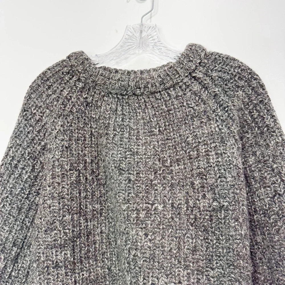 Vintage Dartmoor Jumpers Chunky Knit Gray 100% Wool Sweater Size XL - Picture 11 of 13